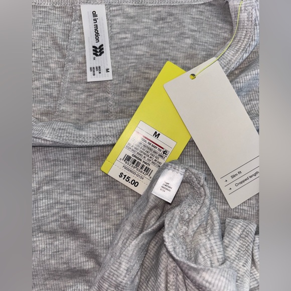all in motion Grey Moisture Wicking Crop Top Discontinued from Target NWT Size M - Picture 4 of 7